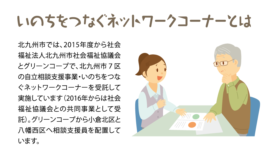 いのちをつなぐネットワークコーナーとは