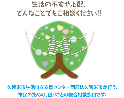 生活の不安や心配、どんなことでもご相談ください!!